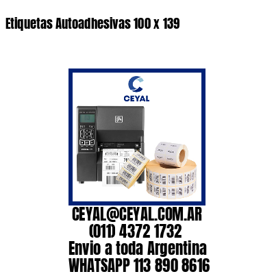 Etiquetas Autoadhesivas 100 x 139