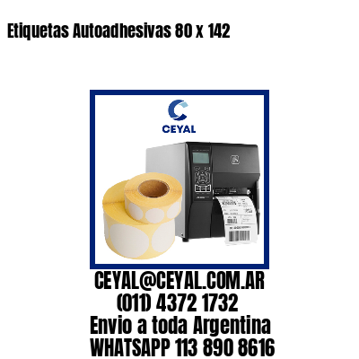 Etiquetas Autoadhesivas 80 x 142