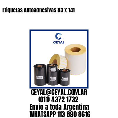 Etiquetas Autoadhesivas 83 x 141