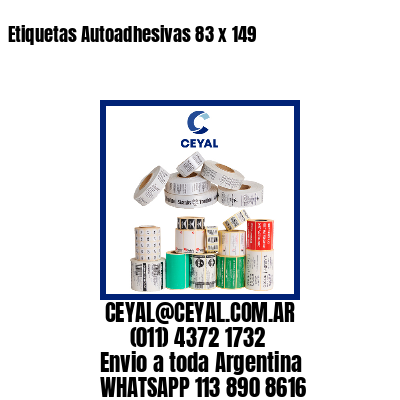 Etiquetas Autoadhesivas 83 x 149