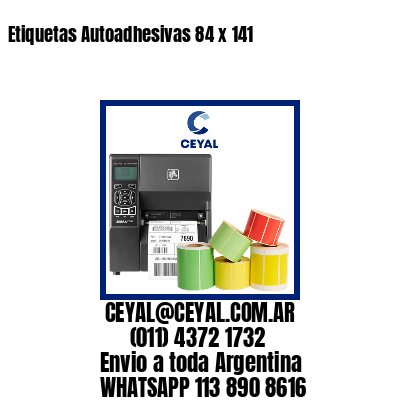 Etiquetas Autoadhesivas 84 x 141