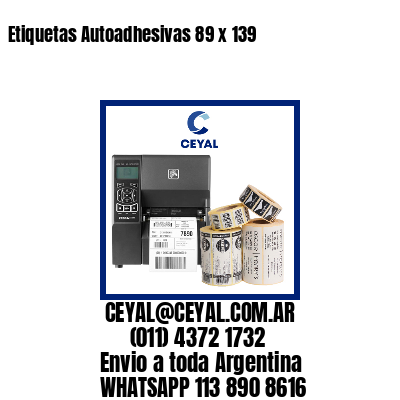 Etiquetas Autoadhesivas 89 x 139