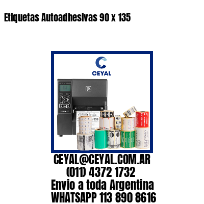 Etiquetas Autoadhesivas 90 x 135