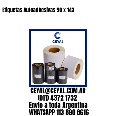 Etiquetas Autoadhesivas 90 x 143