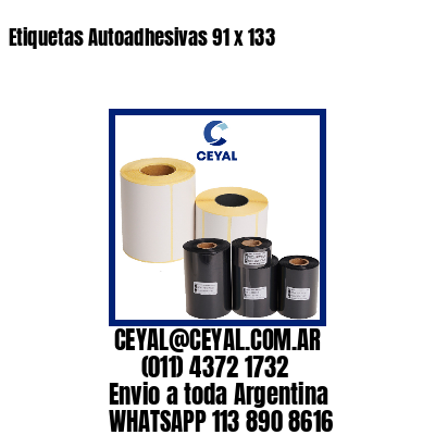 Etiquetas Autoadhesivas 91 x 133