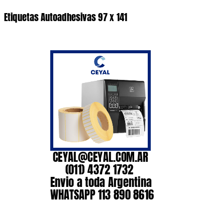 Etiquetas Autoadhesivas 97 x 141