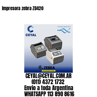 impresora zebra ZD420