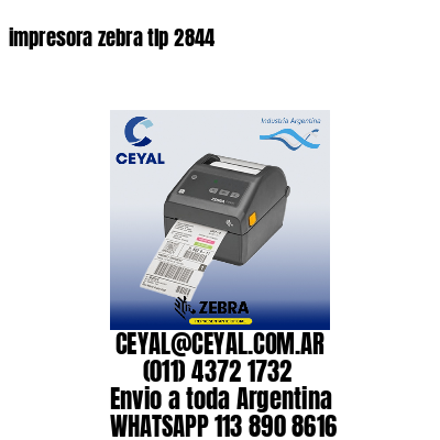 impresora zebra tlp 2844