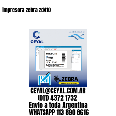 impresora zebra zd410