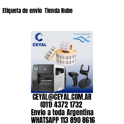 Etiqueta de envio  Tienda Nube