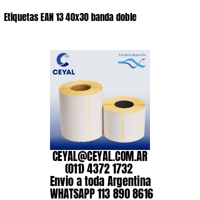 Etiquetas EAN 13 40×30 banda doble