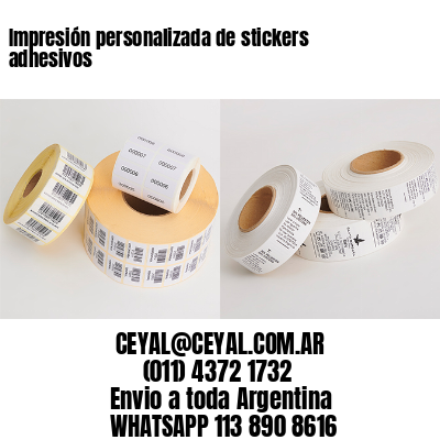 Impresión personalizada de stickers adhesivos