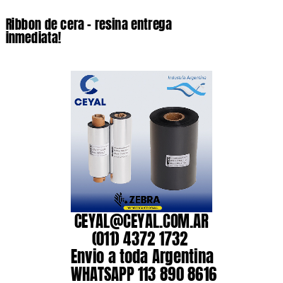 Ribbon de cera – resina entrega inmediata!