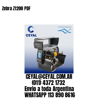 Zebra Zt200 PDF