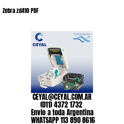 Zebra zd410 PDF