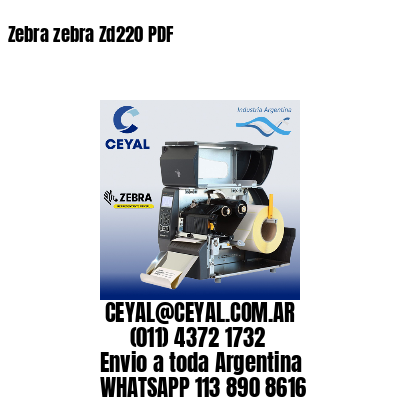 Zebra zebra Zd220 PDF