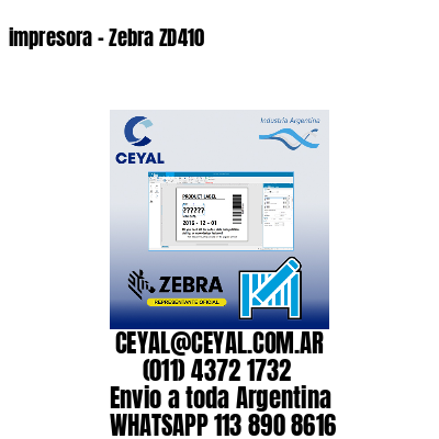 impresora – Zebra ZD410