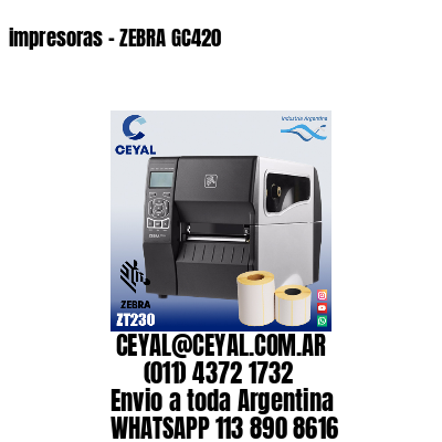 impresoras – ZEBRA GC420