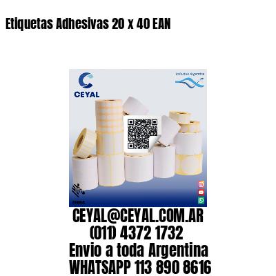 Etiquetas Adhesivas 20 x 40 EAN