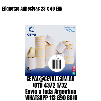 Etiquetas Adhesivas 23 x 40 EAN