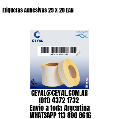 Etiquetas Adhesivas 29 X 20 EAN