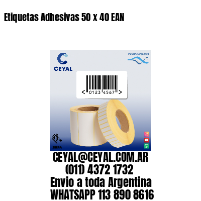 Etiquetas Adhesivas 50 x 40 EAN