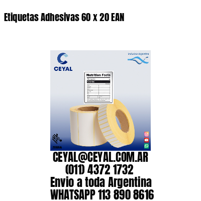 Etiquetas Adhesivas 60 x 20 EAN