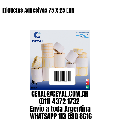 Etiquetas Adhesivas 75 x 25 EAN