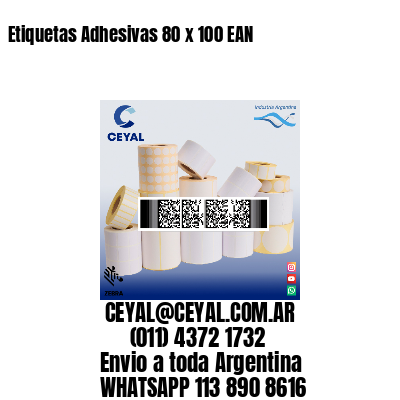 Etiquetas Adhesivas 80 x 100 EAN