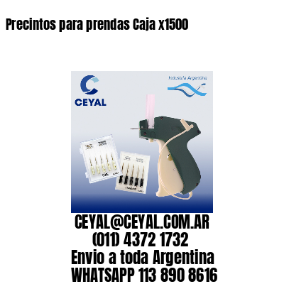 Precintos para prendas Caja x1500