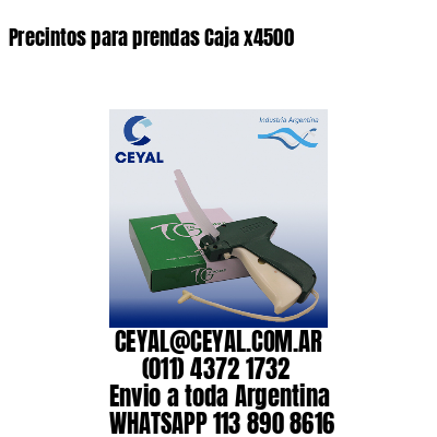 Precintos para prendas Caja x4500