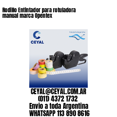 Rodillo Entintador para rotuladora manual marca Opentex