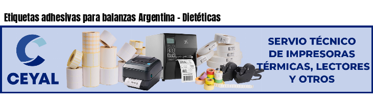 Etiquetas adhesivas para balanzas Argentina - Dietéticas