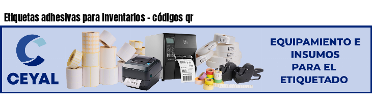 Etiquetas adhesivas para inventarios - códigos qr