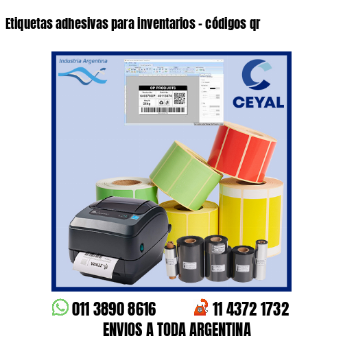 Etiquetas adhesivas para inventarios – códigos qr