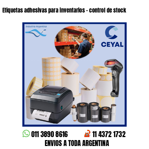 Etiquetas adhesivas para inventarios - control de stock