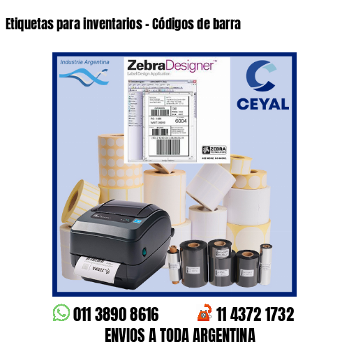 Etiquetas para inventarios - Códigos de barra