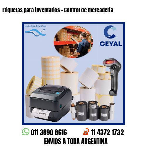 Etiquetas para inventarios – Control de mercadería