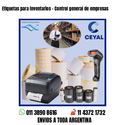 Etiquetas para inventarios - Control general de empresas