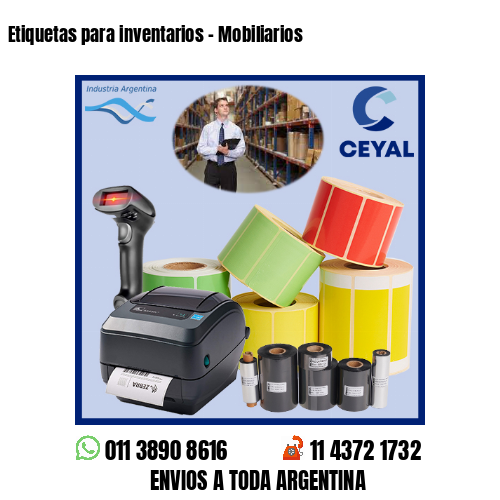 Etiquetas para inventarios - Mobiliarios