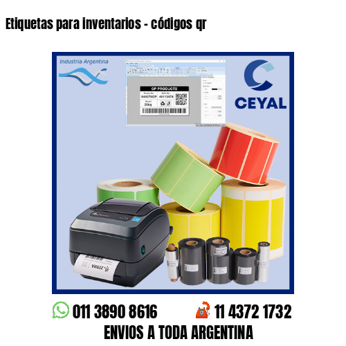 Etiquetas para inventarios - códigos qr