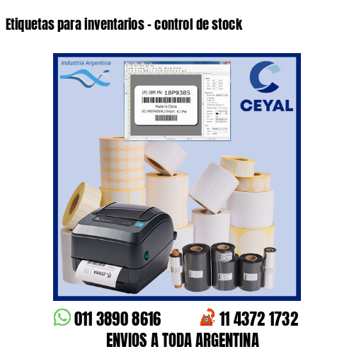 Etiquetas para inventarios – control de stock