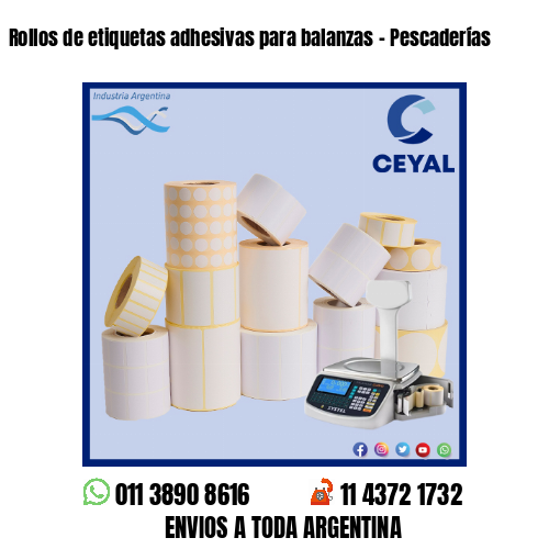 Rollos de etiquetas adhesivas para balanzas – Pescaderías