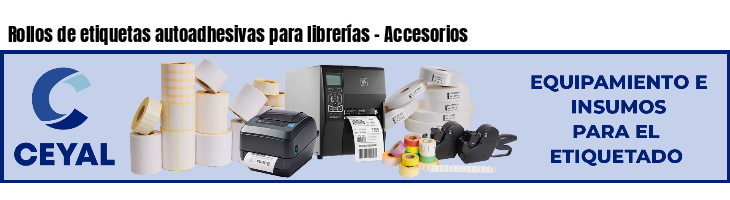 Rollos de etiquetas autoadhesivas para librerías - Accesorios