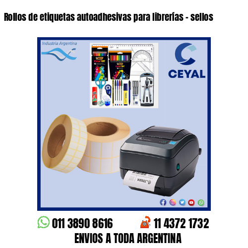 Rollos de etiquetas autoadhesivas para librerías – sellos