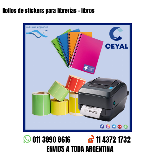 Rollos de stickers para librerías – libros