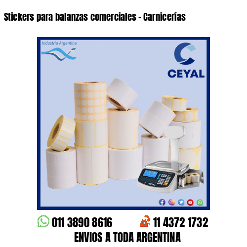 Stickers para balanzas comerciales – Carnicerías