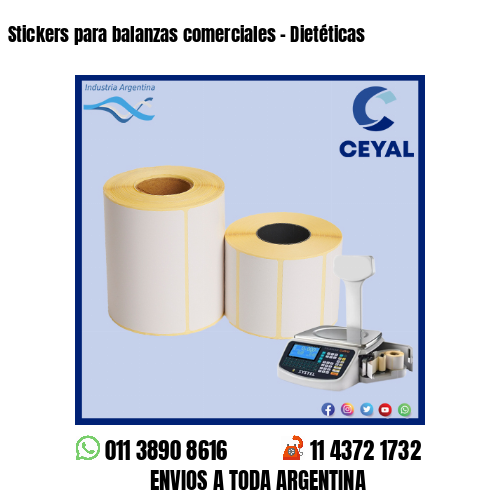 Stickers para balanzas comerciales – Dietéticas