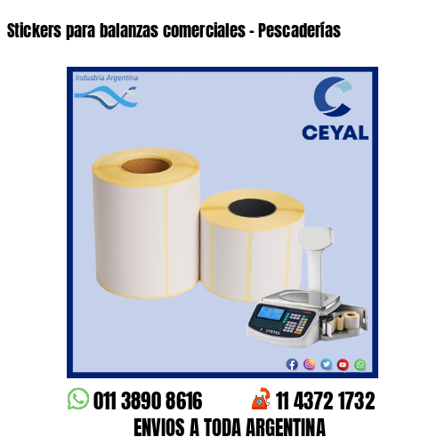 Stickers para balanzas comerciales - Pescaderías