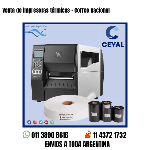 Venta de impresoras térmicas – Correo nacional